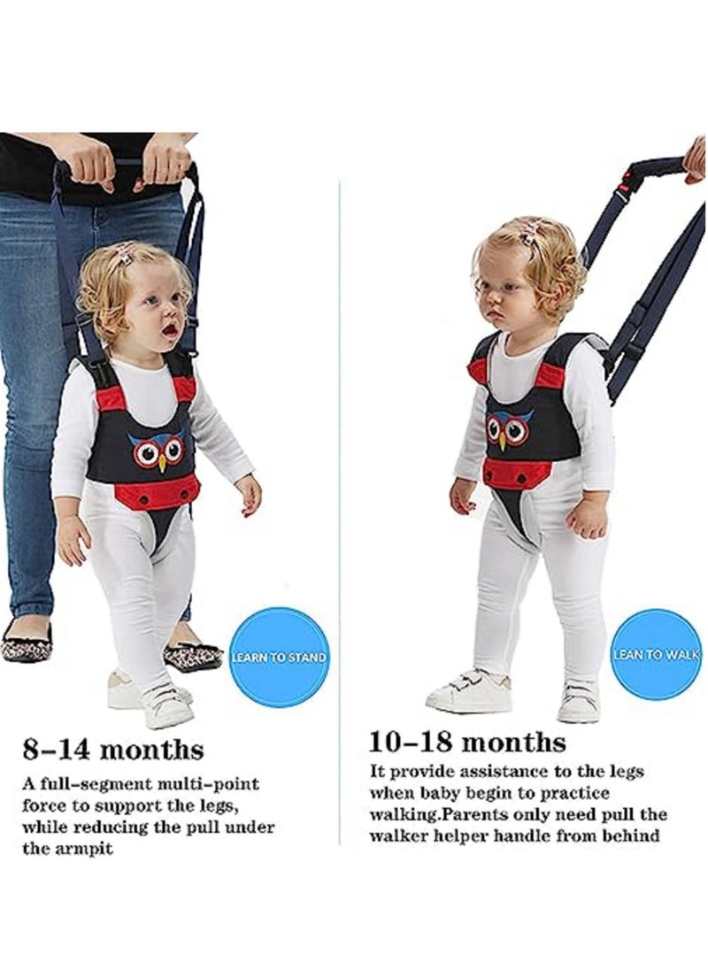 Gerenic - Handheld Baby Walker,Toddler Walking Harness Assistant,Handheld Walk Helper Babies,Safety Harnesses Breathable Help Stand Up&Walk Learning Helper for 7-24 Month Infant (Blue) - Image 1