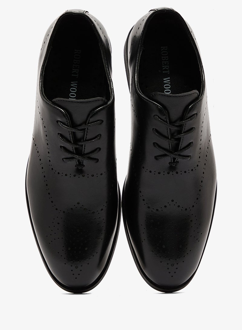 Robert Wood Wing Cap Brogue Formal Lace Ups - Image 4