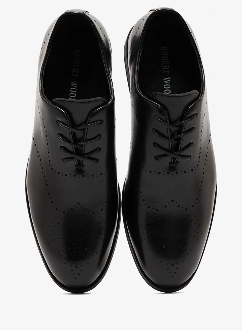 Robert Wood  Wing Cap Brogue Formal Lace Ups for Men | Best Price UAE