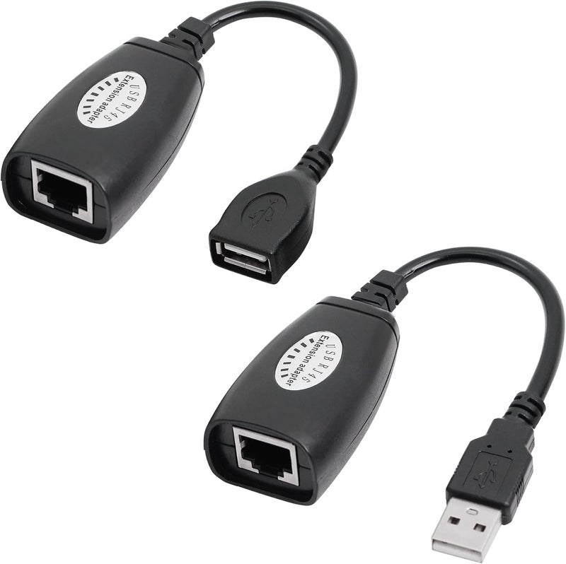 USB 2.0 Ethernet Extender Adapter USB to RJ45 Ethernet Plug to 50 m for CAT6/5/5e Extension Cable Adapter - Image 1