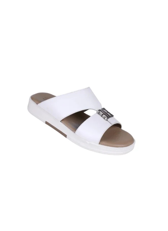 بارجيل أونو 008-3653 Barjeel Uno Mens Arabic Sandals MSA144 White