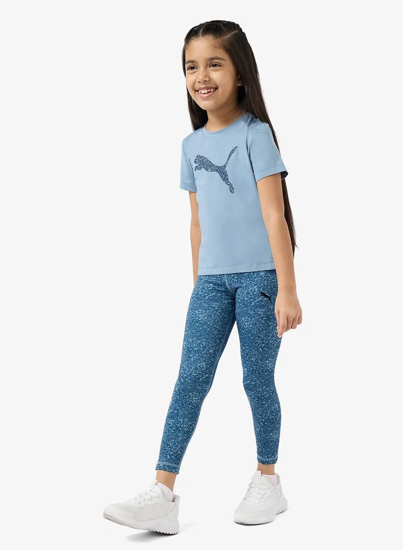 PUMA Train All Day Essentials Big Kids' Patterned Leggings