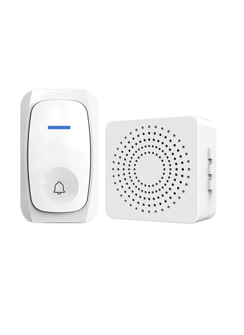Generic - Digital Wireless DC Doorbell Wiring Free, Adjustable Volume 38 Ringtones, Door Chime Kit Pager Strong Signal Can Penetrate 3 to 4 Wall Range up to 150 Meters - Image 1