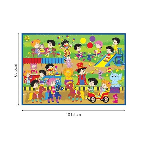 Ratna's My Coloring Mat Carnival Printed Mat of Size 40 x 27 Inches, Washable & Reusable Colouring Kit for Kids 3+ Years - Image 3