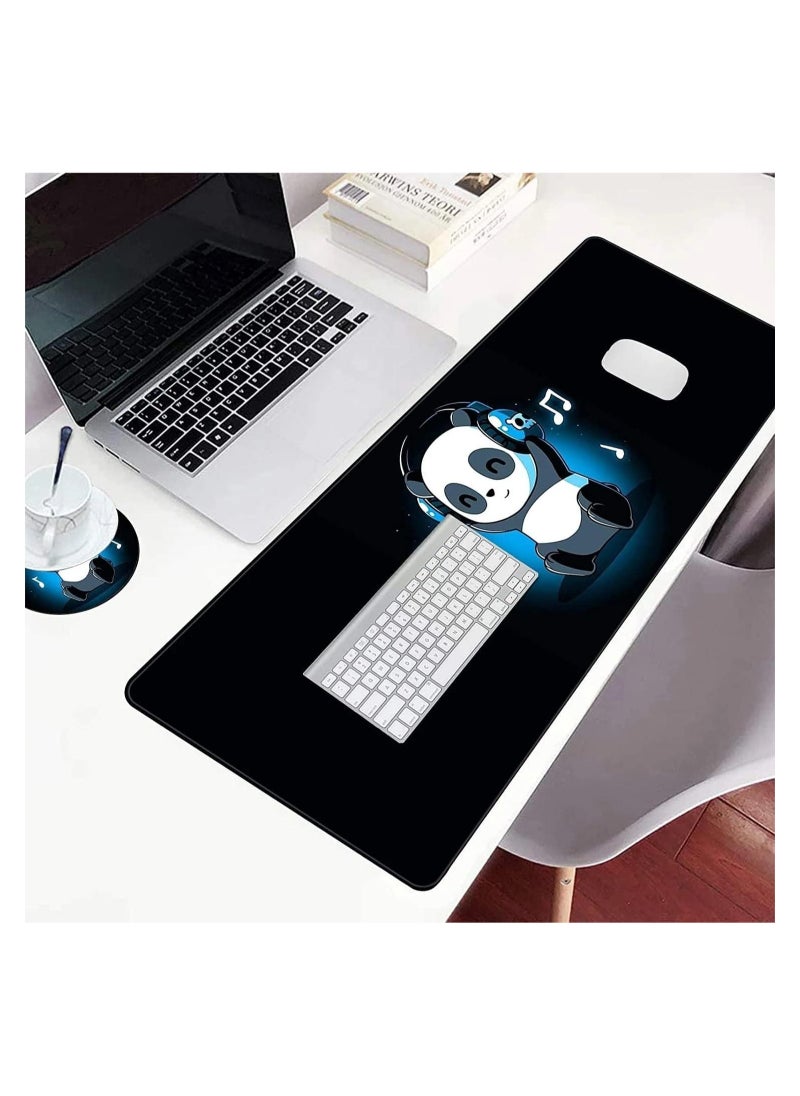 Gaming Mouse Pad Size - DJ PANDA - ( 70CM X 30CM X 2CM )- Stitched Edges Anti-slip rubber base - Optimized for all mouse sensitivities and sensors - speedy mouse movements - pzsku/ZF837D7A56EFBD3DE2F7BZ/45/_/1733574351/e3c5513a-0bd1-4f24-964c-3d90203b9a5b