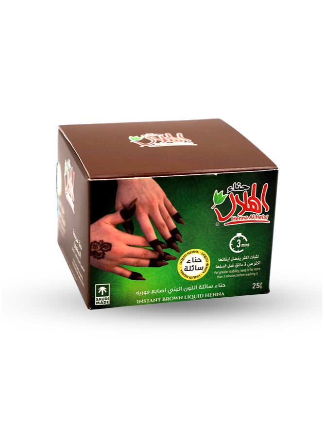 AL-HELAL Fast acting liquid henna brown 25g - Image 2