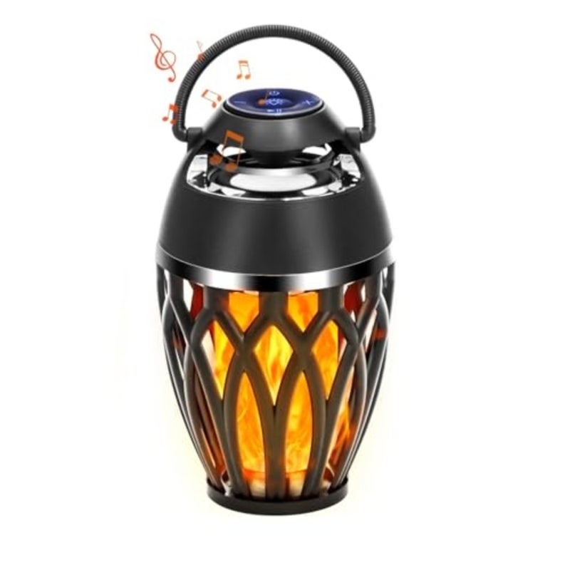 Outdoor Bluetooth Speakers, Bluetooth 5.0 Led Flame Speaker, IPX5 Waterproof Flame Torch Atmosphere Speaker, Patio Speakers Gifts for Men Women, Decorations for Party Garden Home - Image 1