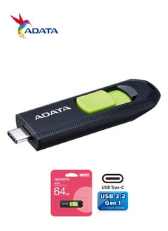 ADATA UC300 64GB USB 3.2 Gen 1 Type-C Flash Drive | Lightweight and Fast Data Transfer | Green Black  - Image 3