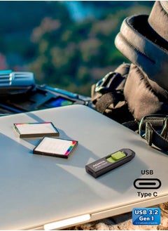 ADATA UC300 64GB USB 3.2 Gen 1 Type-C Flash Drive | Lightweight and Fast Data Transfer | Green Black  - Image 4