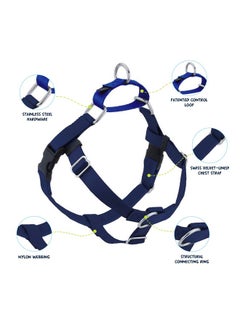 2 HOUNDS DESIGN 2 Hounds Design Freedom No Pull Dog Harness, Adjustable Harness, Easy Walking & Comfortable Control, Fits Small, Medium & Large Dogs, Solid Colors, Made in USA, 1" MD, Navy  - Image 2