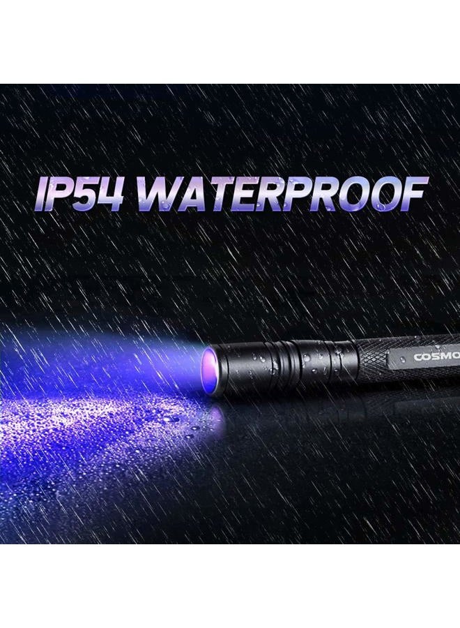 COSMOING UV Flashlight, LED 395nm Ultraviolet Flashlight, Zoomable Pen Blacklight Flashlight IP54 Waterproof Detector for Pet Urine, Cat Dog Stains, Bed Bug, Household Wardrobe Toilet - Image 5