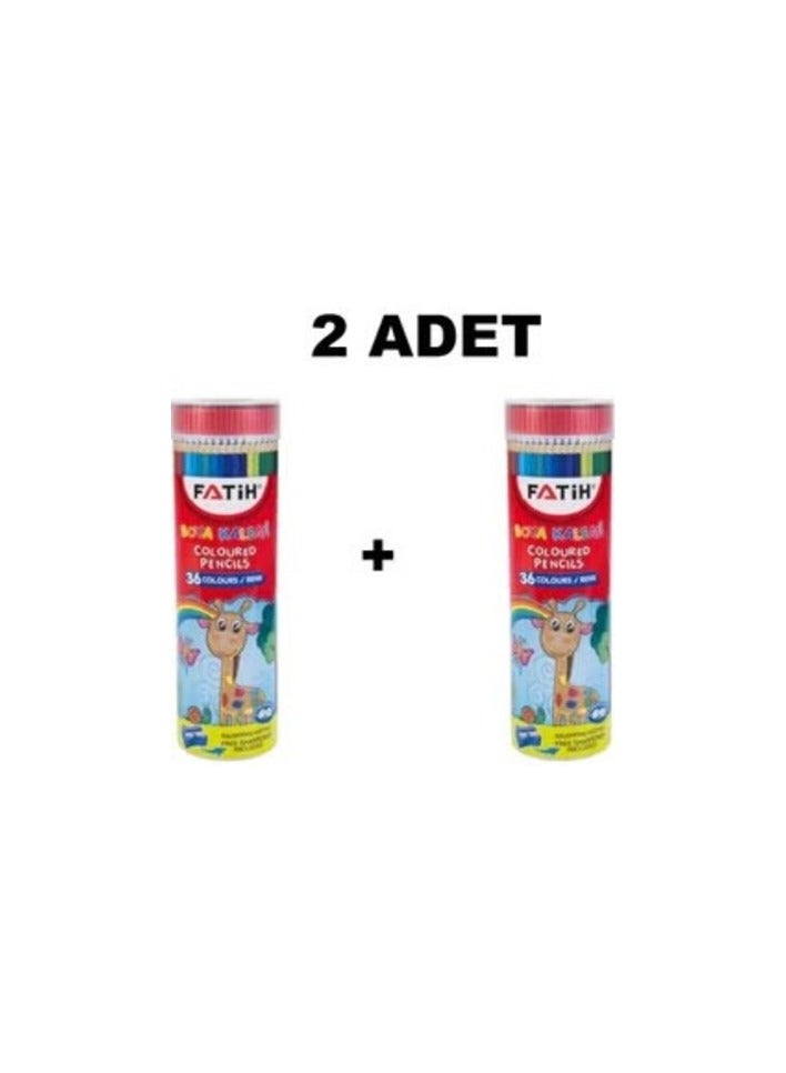 فاتح معدن 36 لونًا جافًا في أنبوب، عبوة من 2