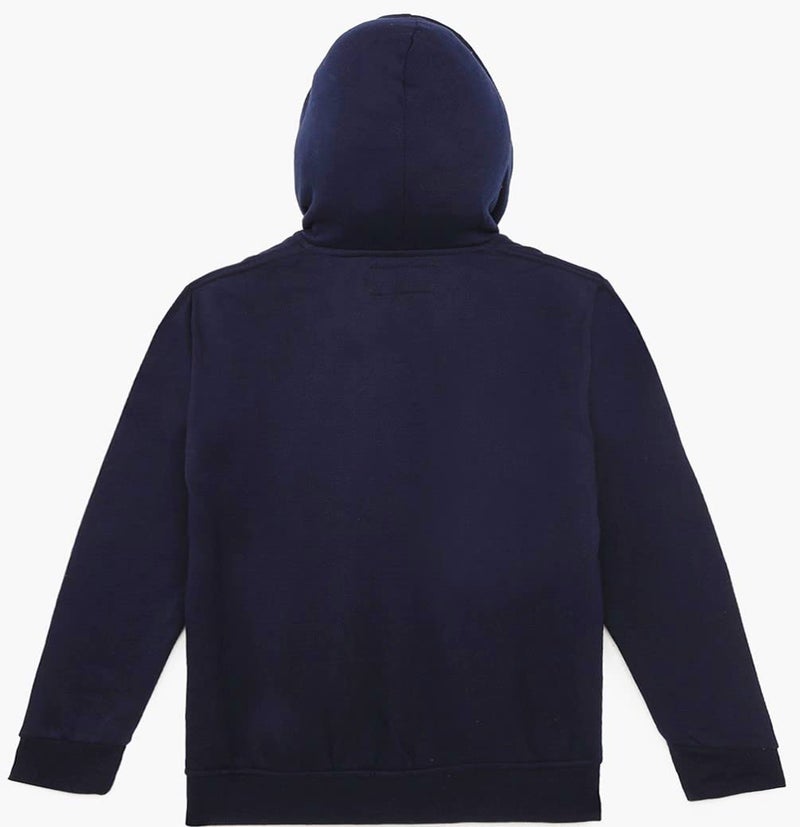 ADBUCKS Rich Cotton Full Sleeves Zipper Jacket with Hoodies for Boys (12-13 Years, Blue) - Image 2