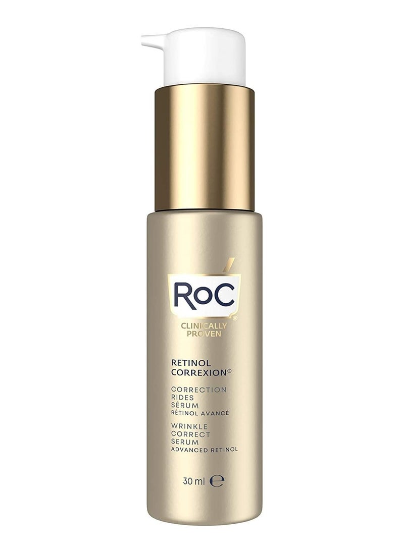 RoC - Retinol Correxion Wrinkle Correct Face Serum Daily Anti Wrinkle and Aging Treatment Visible Wrinkle Reduction Formula Pure RoC Retinol with Ascorbic Acid 30 ml - Image 1