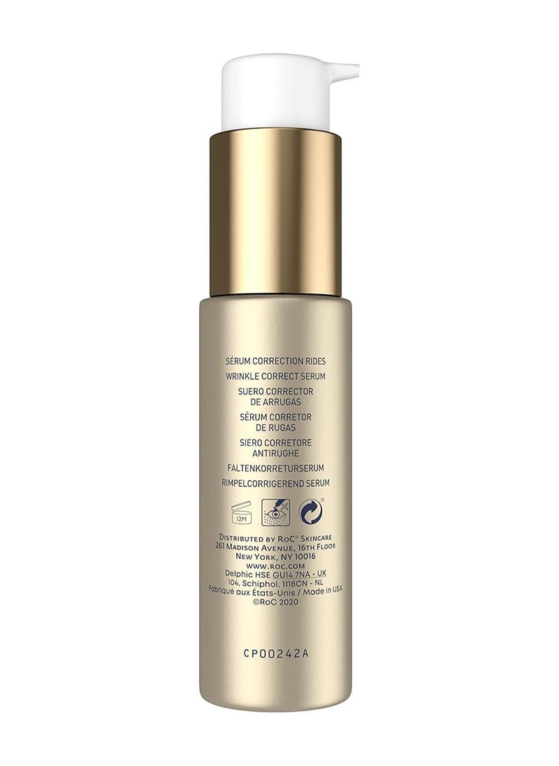 RoC - Retinol Correxion Wrinkle Correct Face Serum Daily Anti Wrinkle and Aging Treatment Visible Wrinkle Reduction Formula Pure RoC Retinol with Ascorbic Acid 30 ml - Image 1