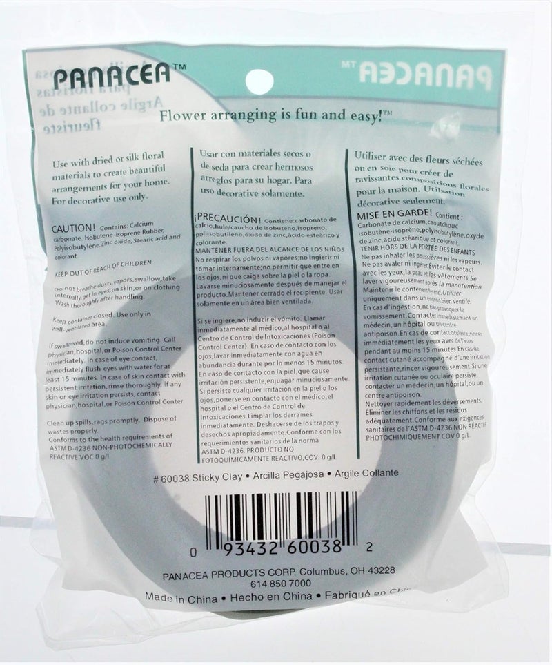 Panacea Floral Sticky Clay Roll - 0.5" x 48" Green Adhesive for Floral Arrangements - Image 2