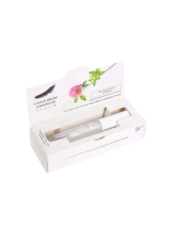 dr.Clinic DR. CLINIC | Lash & Brow Enhancer Serum | Peptides & Clover Extract | Fuller, Longer, Stronger Lashes & Brows | Nourishing, Volumizing, Easy Daily Care | 6 ml