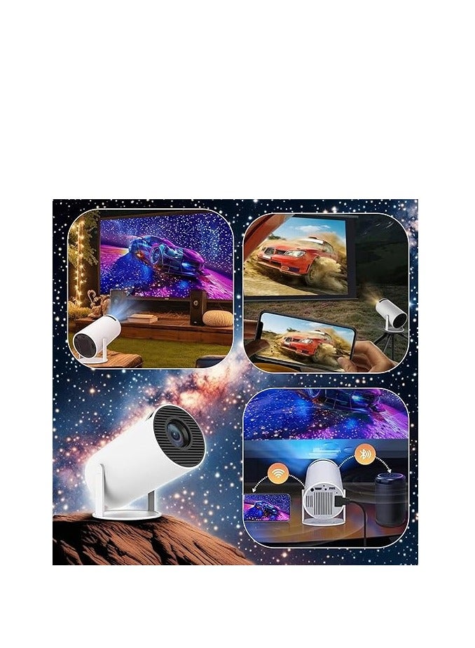 Projector 4K Mini Portable Projector –  with WiFi 6 Mini Projector BT 5.0 of 200ANSI Brings HDMI Cable, Projector for Home Theater, Compatible with Phone/Android/Tablets/PC/TV Stick/Box/USB  - Image 4