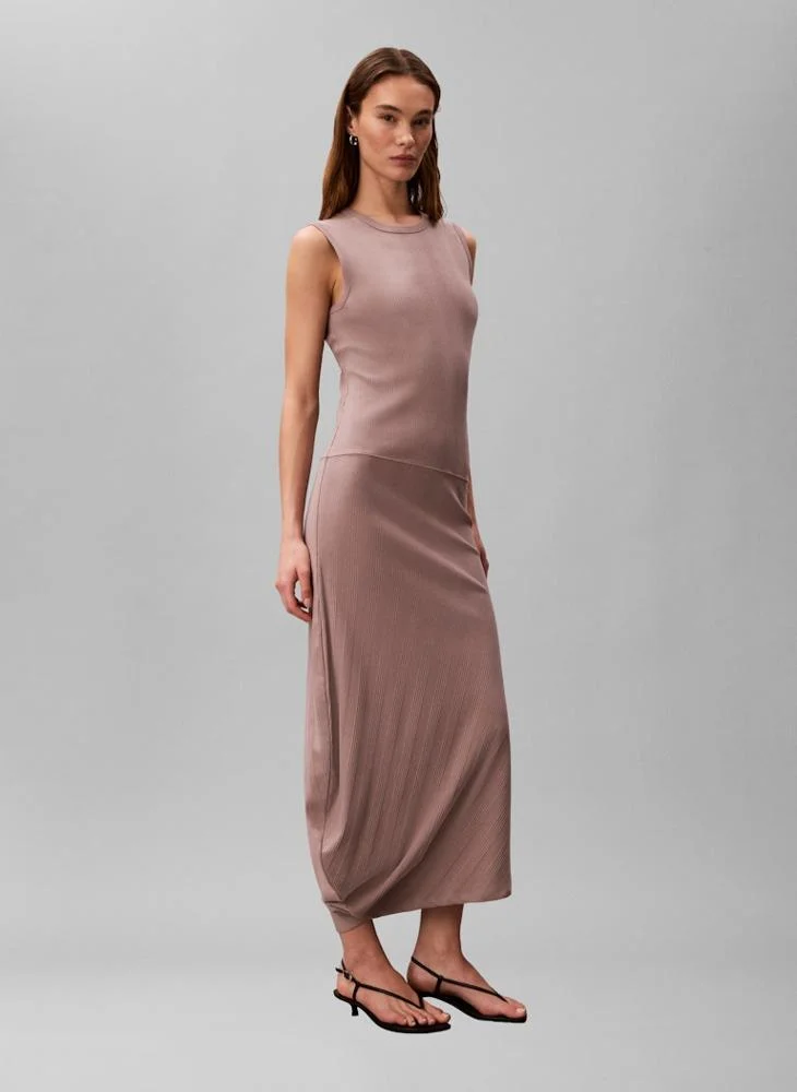CALVIN KLEIN  Casual Sl Varigated Rib Asym Draped Mid for Women | Best Price UAE