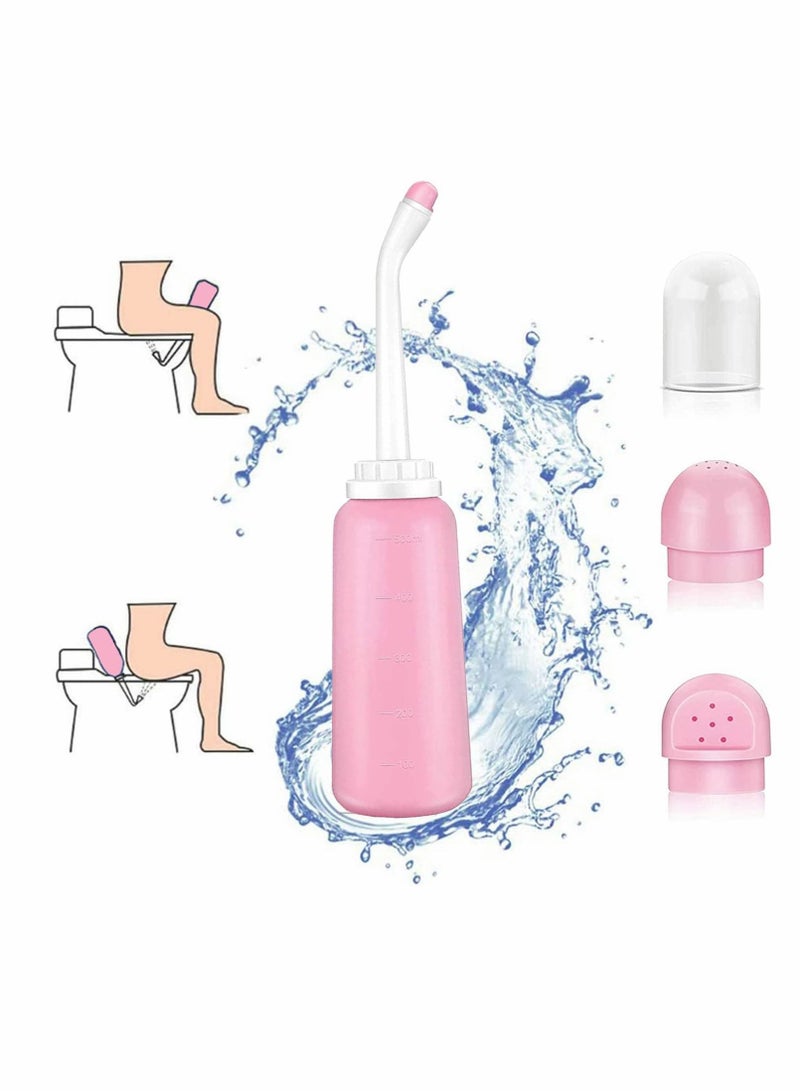 Y&D Portable Travel Bidet 500ml/17oz for Toilet Handheld Postpartum Perineal Cleansing Childbirth Cleaner - Outdoor, Camping, Travling, Personal Hygiene Women (Pink)  - Image 1