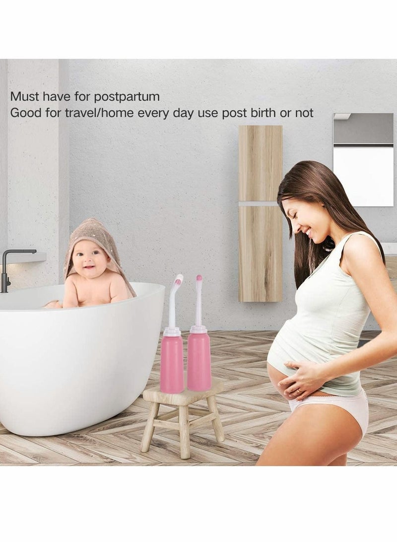 Y&D Portable Travel Bidet 500ml/17oz for Toilet Handheld Postpartum Perineal Cleansing Childbirth Cleaner - Outdoor, Camping, Travling, Personal Hygiene Women (Pink)  - Image 5
