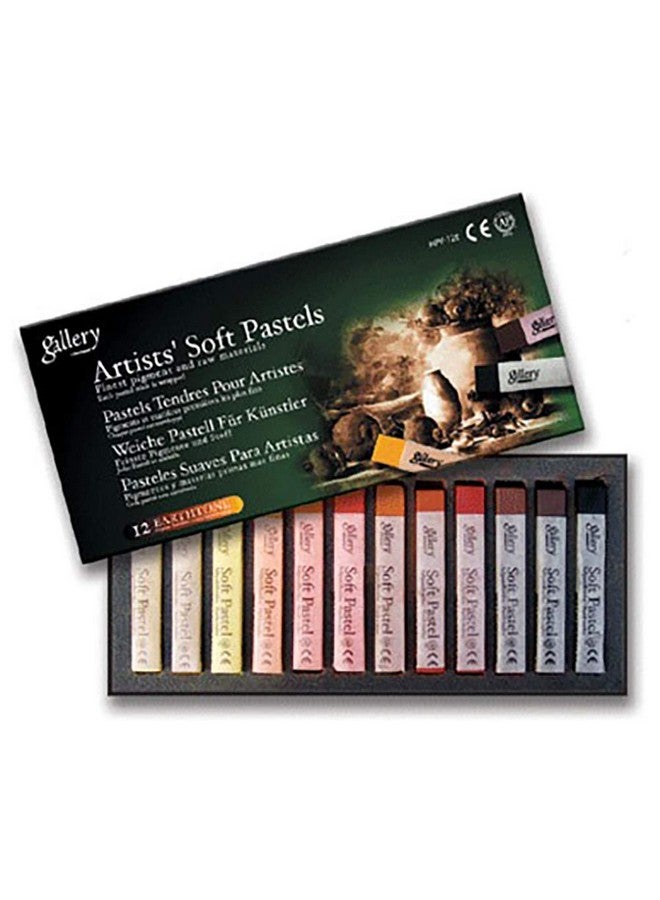 Mungyo Gallery Soft Pastel Squares Cardboard Box Set Of 12 Earth Tones