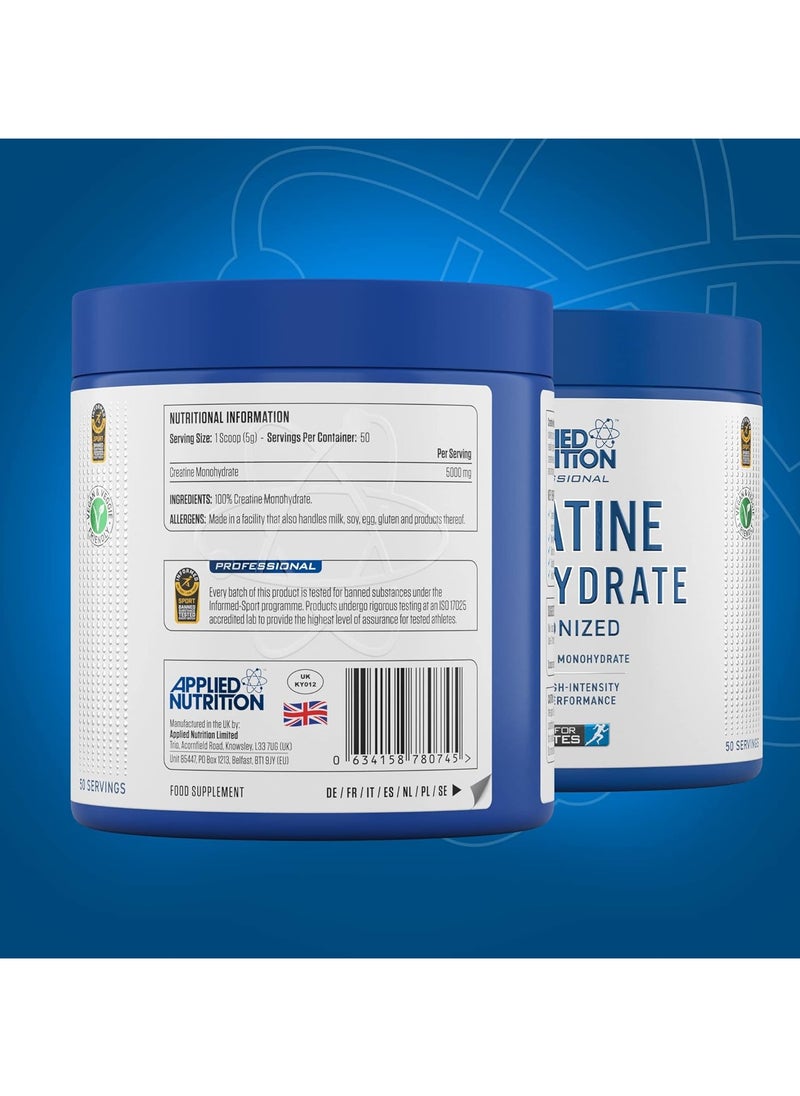 Applied Nutrition Creatine - Creatine Monohydrate Micronized Powder, Increases High-Intensity Physical Performance, Unflavoured (250g - 50 Servings) - pzsku/ZF8388BF7C1142158D37DZ/45/_/1726129948/4dd77b6b-8b57-4f49-9da9-619ead1a406b
