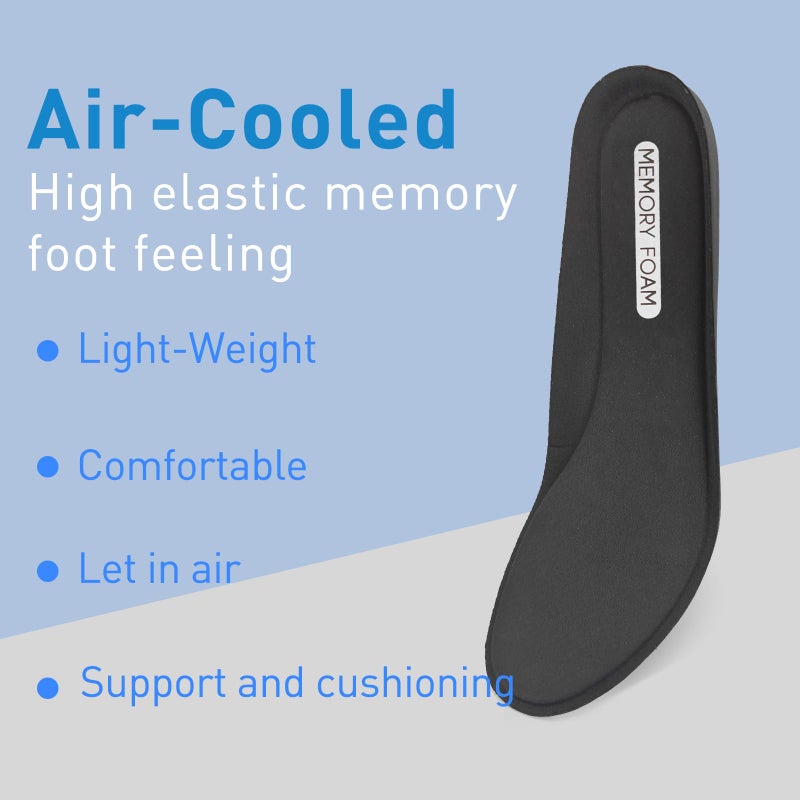 NDTEZUGT Replacement Shoe Insoles for Men's Shoes, Memory Foam Footwear Inserts for Comfortable Light-Weight and Cushion Shock Absorbing (US Men10.5-EU44) - Image 3