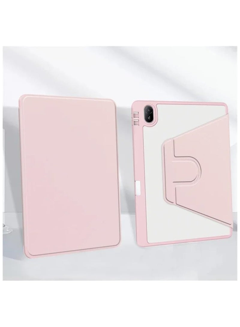 VKL Compatible with Huawei MatePad 11.5 inch 2025 Tablet Case with Pencil Holder, 360° Rotation & Auto Wake/Sleep, Folio Stand Case with Flexible Viewing Angles (Pink) - Image 5