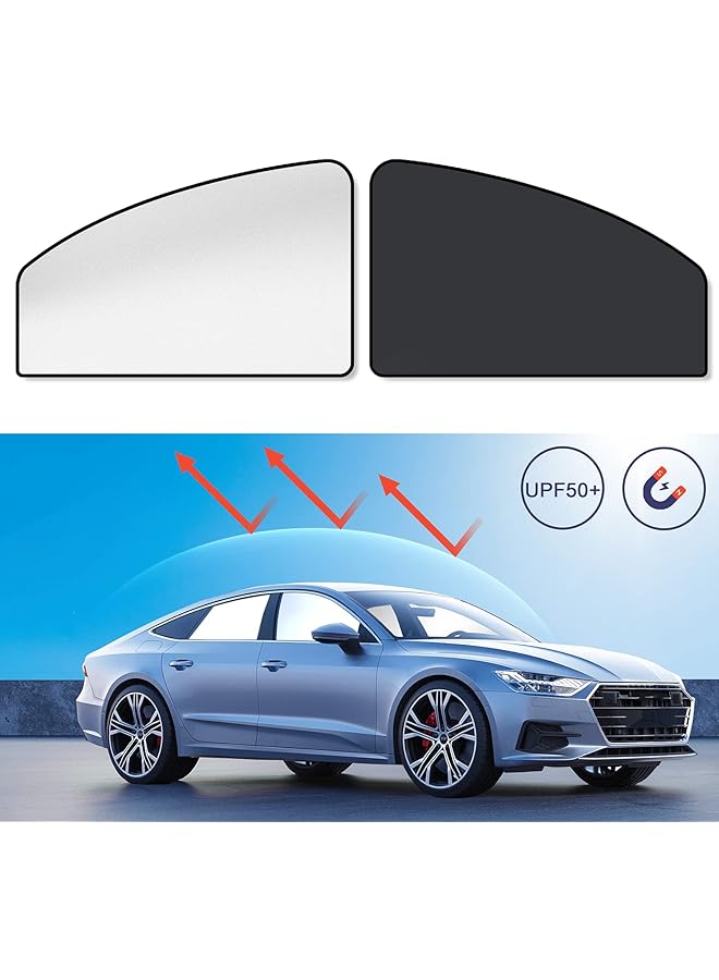 MERTTURM Car Sun Shade For Side Window Premium Magnetic Car Curtain To Block Over 99% Uv Rays & Heat Car Window Shades For Baby/Kid/Pet Easy To Install Universal Fit Suv Truck Front Window[2Pack] - Image 1