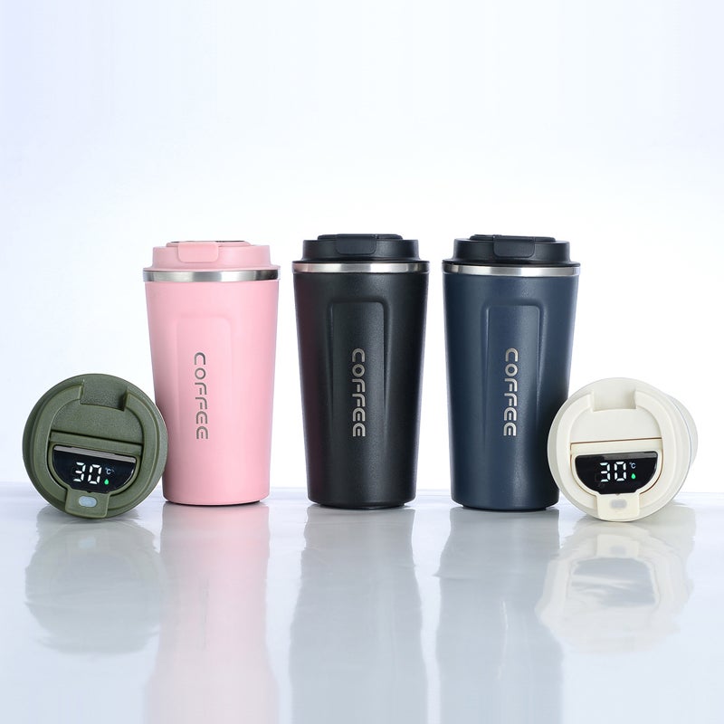 Vacuum Insulated Cup Portable Coffee Cup Stainless Steel Leakproof Vacuum Water Bottle Home Travel Use - Image 2