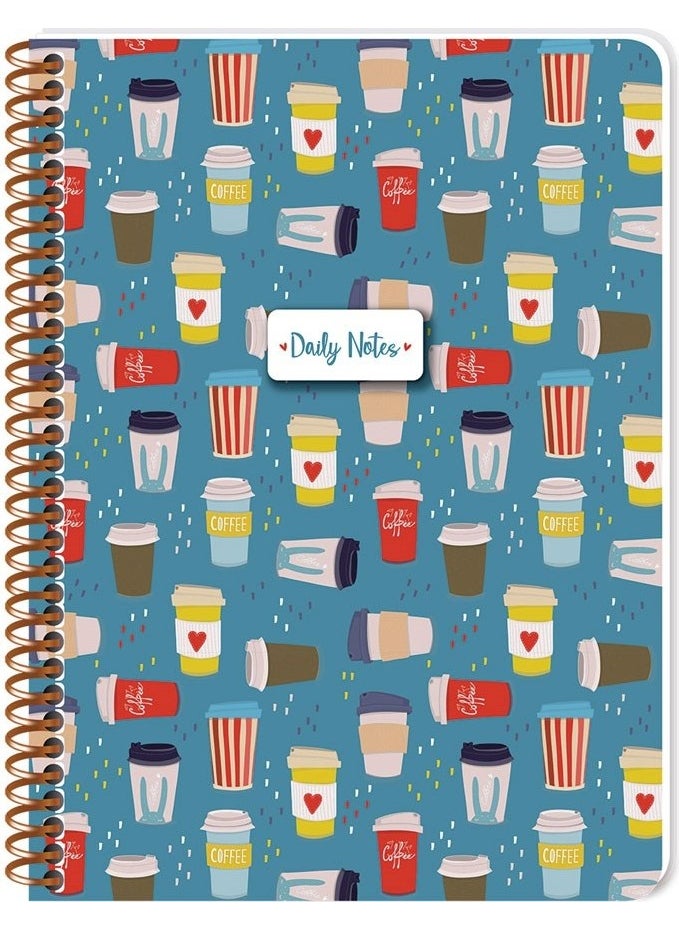 Keskin Color - 16.5 x 22.5 Coffee Notebook Checkered - Image 1