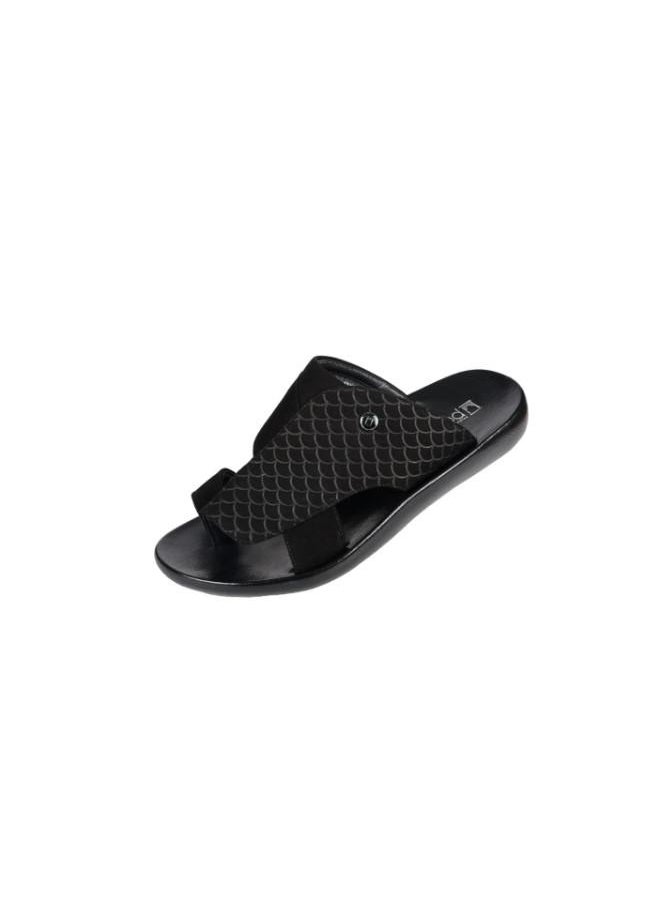 barjeel uno - 008-3566 Barjeel Mens FInger grip Sandals 63051 Black - Image 1