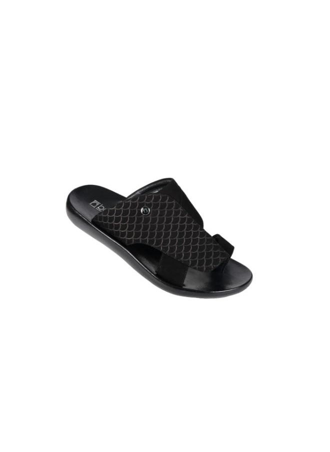 barjeel uno - 008-3566 Barjeel Mens FInger grip Sandals 63051 Black - Image 1