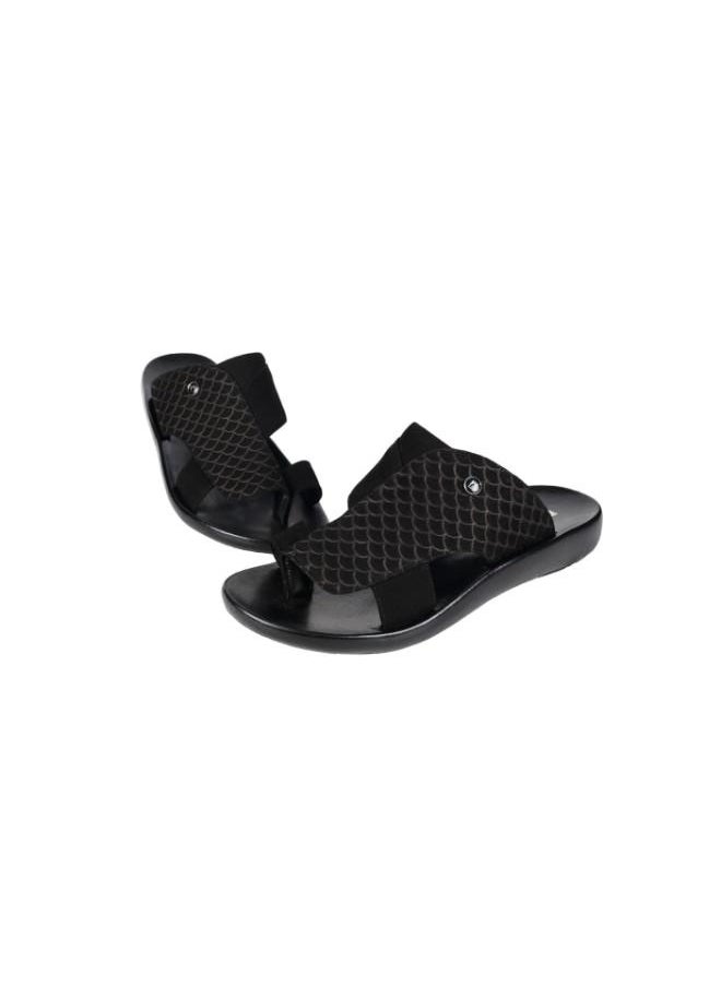 barjeel uno - 008-3566 Barjeel Mens FInger grip Sandals 63051 Black - Image 1