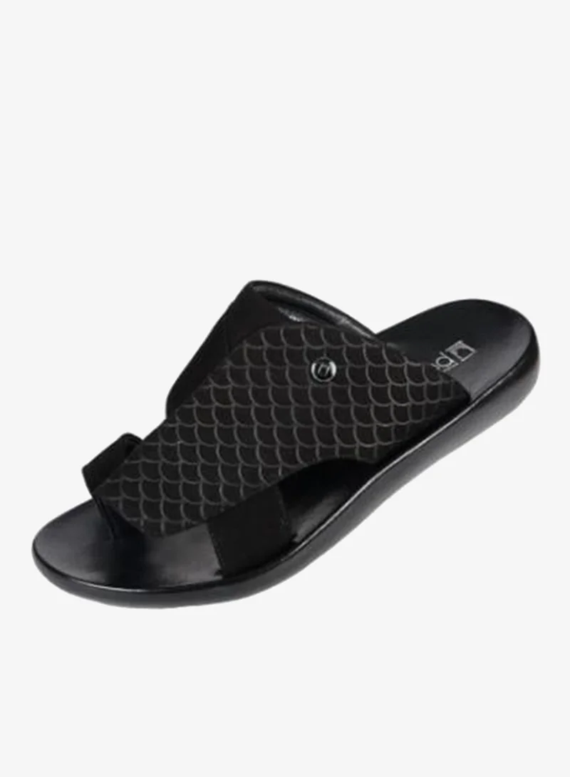 008-3566 Barjeel Mens FInger grip Sandals 63051 Black