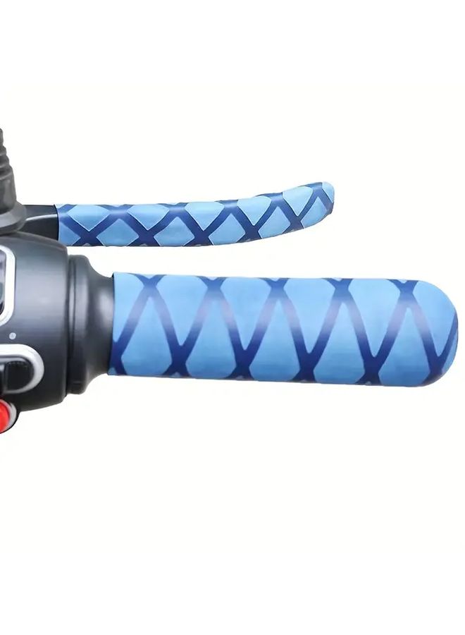 Red heat shrink rubber handlebar grips for Motorcycle Electric Bike - Image 5