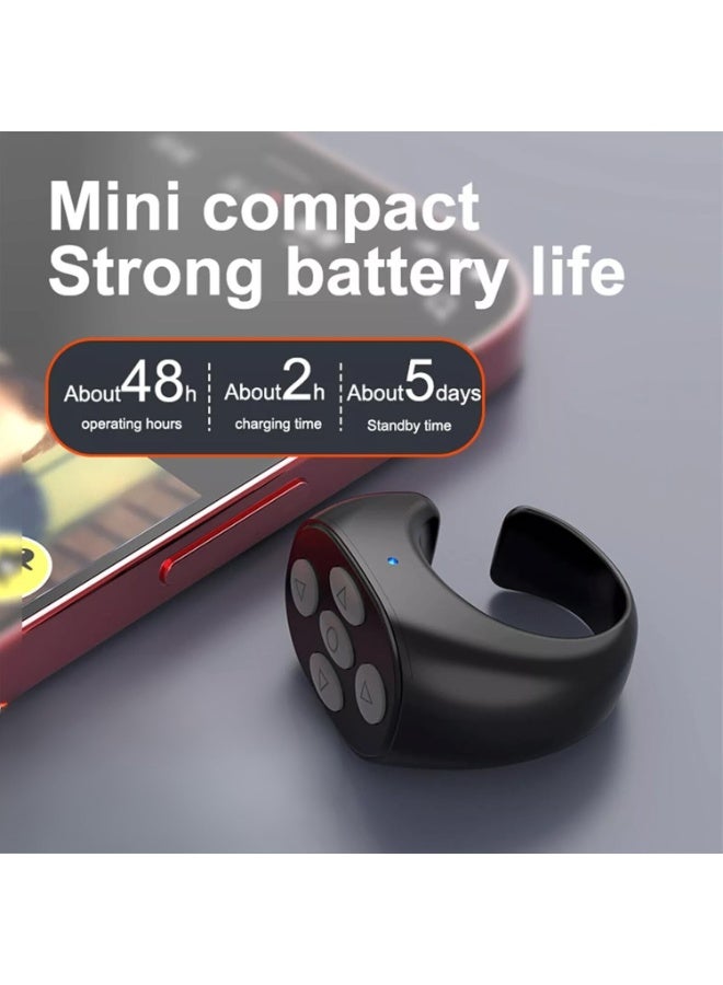 Wireless Bluetooth Remote Clicker TikTok Controller & Selfie Camera Remote 14-Hour Rechargeable Battery Page Turner for eBook Apps - Image 5