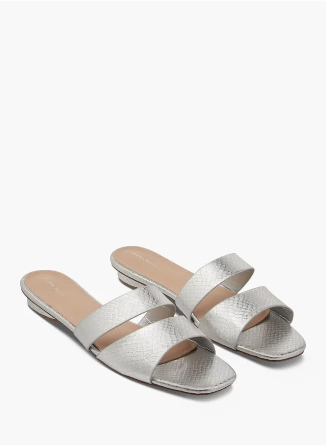 فلورا بيلا من شو إكسبرس Women Textured Slip-On Sandals Ramadan Collection