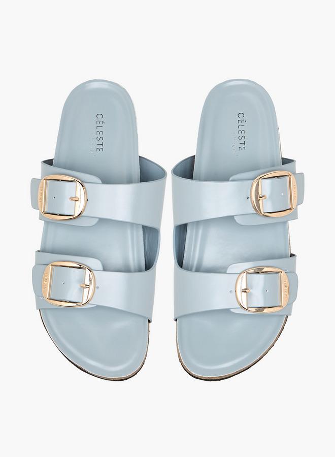Celeste Women Buckle Detail Slide Sandals - Image 1