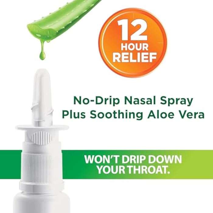 Zicam Extreme Congestion Relief Nasal Spray, 12 Hour Relief, No-Drip Liquid with Soothing Aloe Vera - 0.50 fl oz (Pack of 4) - Image 2