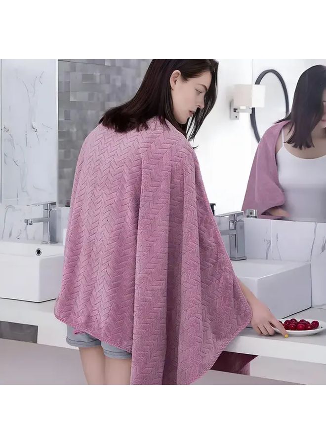 Light Gray Super Large Bath Towel 2 Pack Microfiber High Absorbency Quick Dry Soft - Image 5