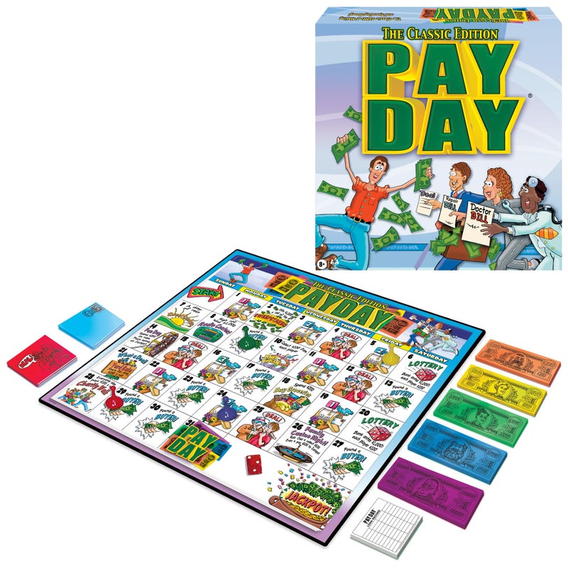 Winning Moves The Game of Pay Day With Popular 1970's Artwork by Winning Moves Games USA, where Players Make and Spend Money for Fun, for 2-4 Players, Ages 8+ - Image 1