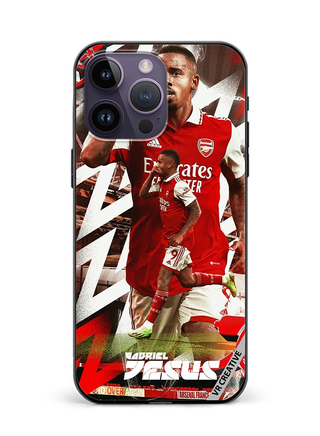 VR CREATIVE Protective Case Cover For Apple iPhone 15 Pro Gabriel Jesus Design Multicolour - Image 1