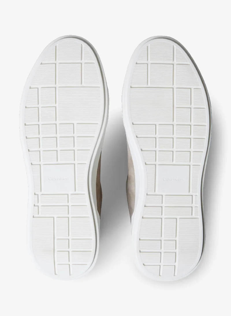 Calvin Klein Jeans Desert Taupe/Medieval Forest CK Avenue - Suede Logo Trainers for Men | Best Price UAE