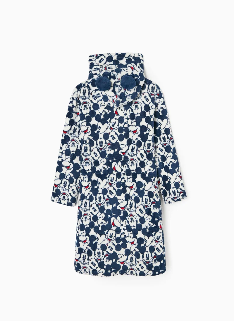 Zippy Zippy Hooded Dressing Gown For Girls Mickey - Dark Blue