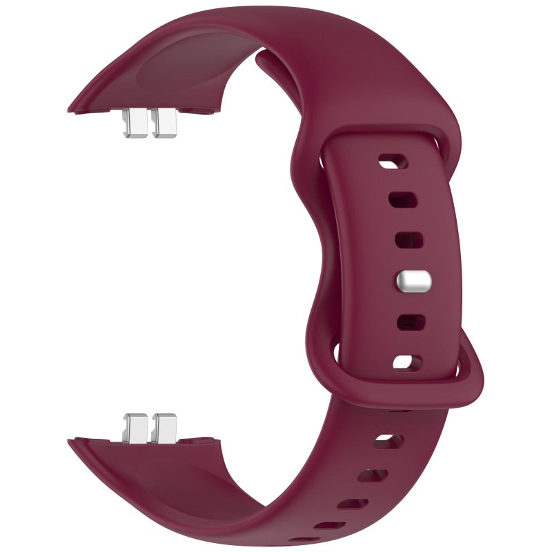 erorex For Honor Rossini 2I Solid Color Butterfly Buckle Silicone Watch Band( Red) - Image 3