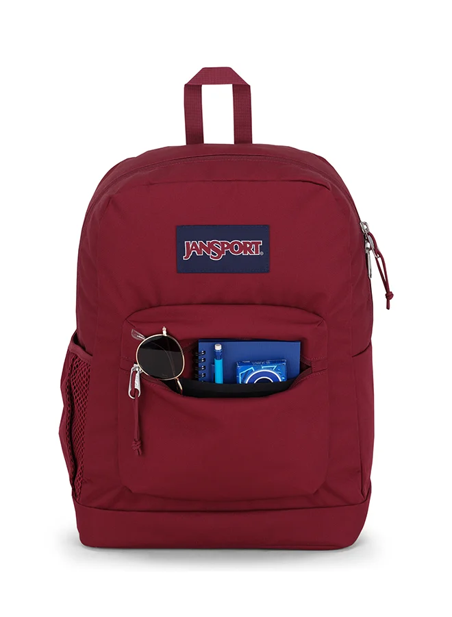JANSPORT Cross Town Plus Medium Laptop Backpack - Russet Red