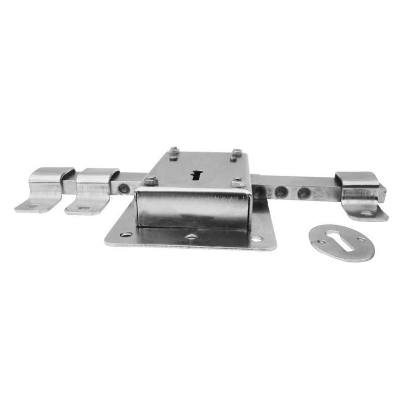 Ramson 10 Chal Key Door Lock Silver Painted Finish - Image 3