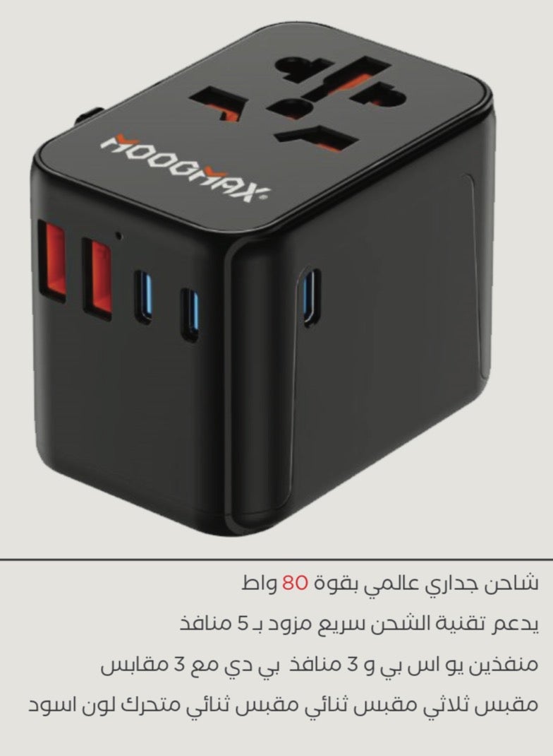 MOOG MAX TRIPLE SOCKET, DUAL SOCKET, DUAL REMOVABLE SOCKET, BLACK COLOR - Image 1